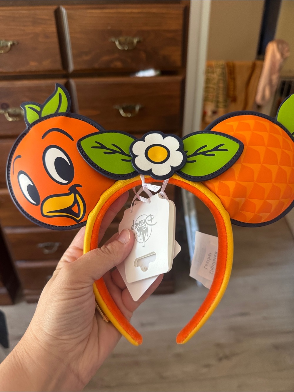 Disney World Orange Bird 30th anniversary flower & garden festival ears NWT